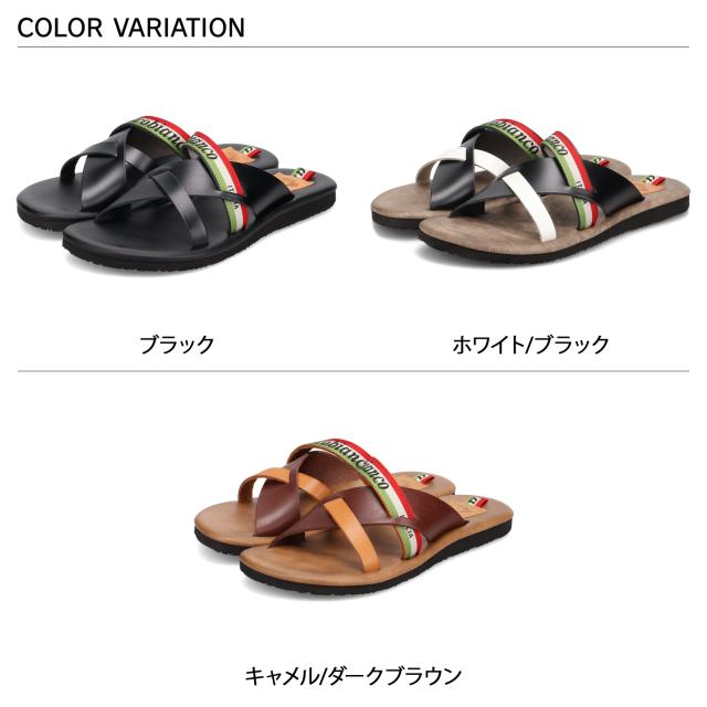 オロビアンコ Orobianco サンダル クロスサンダル ビーチサンダル メンズ 本革 日本製 ブラック グレー ブラウン 黒 HASHIBA2_1