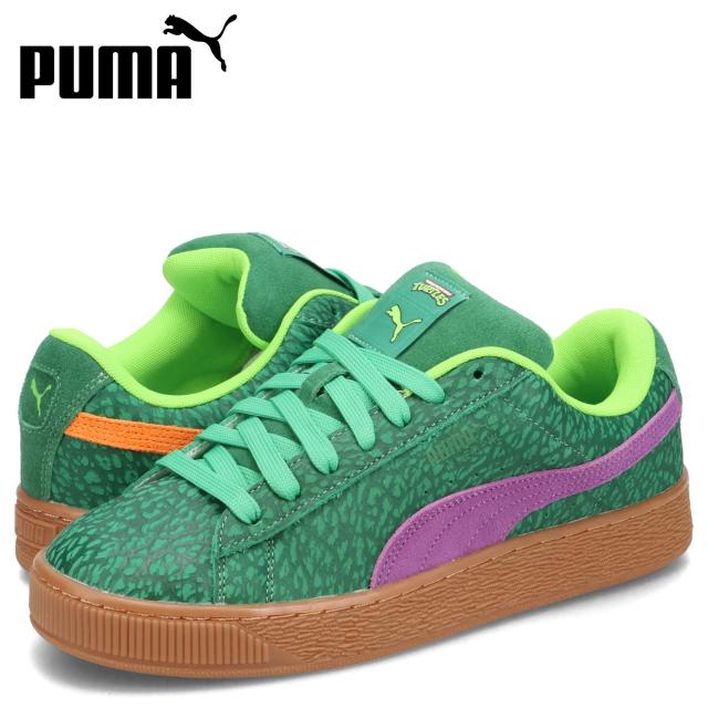 PUMA プーマ スウェード スニーカー メンズ スエード SUEDE XL TMNT グリーン 401304-01