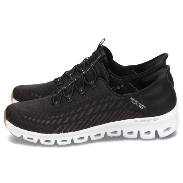 スケッチャーズ SKECHERS スリップインズ グライドステップ トランクウィリティ スニーカー レディース ブラック 黒 104574_3