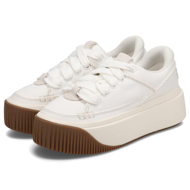 UGG ジッパー付き厚底スニーカー ホワイト/ベージュ UGG 厚底ZIP