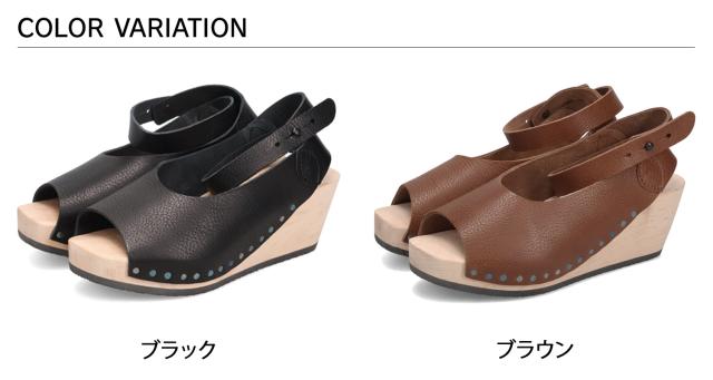 trippen トリッペン サンダル ウッドサンダル レザーサンダル レディース 本革 2Eワイズ ORINOCO-WAW251 ブラック ブラウン 602-1035_1