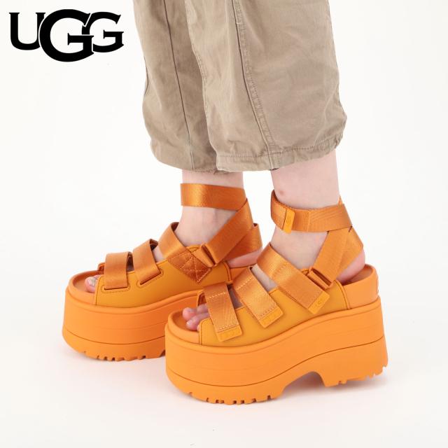 UGG アグ サンダル ストラップサンダル ゴールデンライズ レディース 厚底 W GOLDENRISE ダーク オレンジ 1167431
