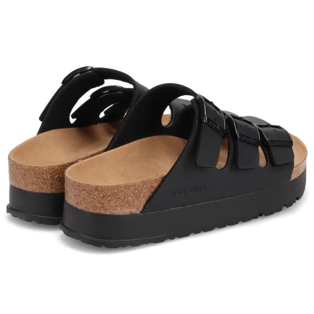 ビルケンシュトック BIRKENSTOCK フロリダ 3 フレックス プラットフォーム サンダル レディース 細幅 厚底 ブラック 黒 1029737
