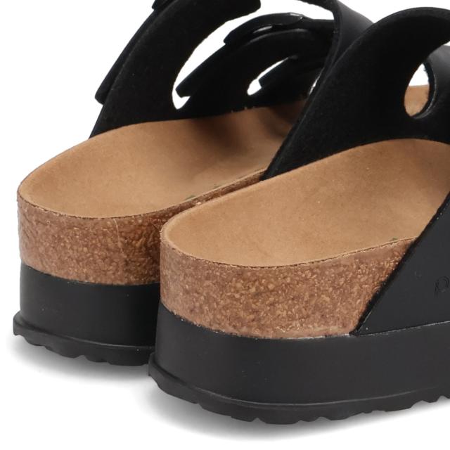 ビルケンシュトック BIRKENSTOCK フロリダ 3 フレックス プラットフォーム サンダル レディース 細幅 厚底 ブラック 黒 1029737