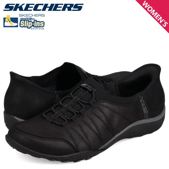 スケッチャーズ SKECHERS スリップインズ ブリーズ イージー ホームボディ スニーカー スリッポン レディース ブラック 黒 100615