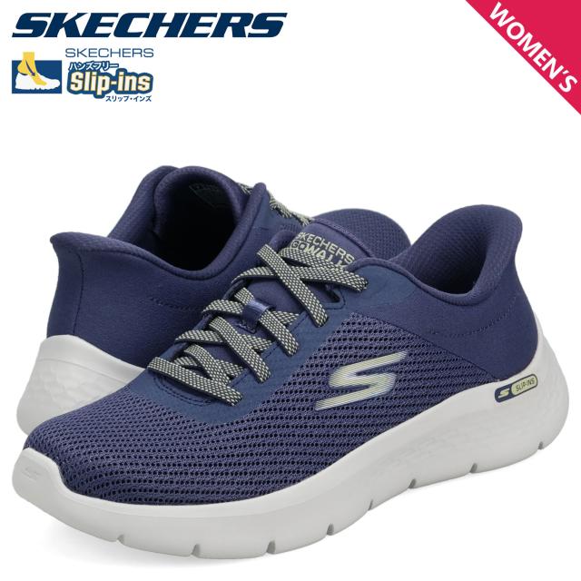 スケッチャーズ SKECHERS スリップインズ ゴーウォーク フレックス カーラ スニーカー レディース ブルー 125516-BLGR