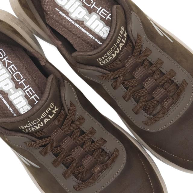スケッチャーズ SKECHERS スリップインズ ゴーウォーク フレックス スムース モーション スニーカー メンズ SLIP-INS ブラウン 216326_6