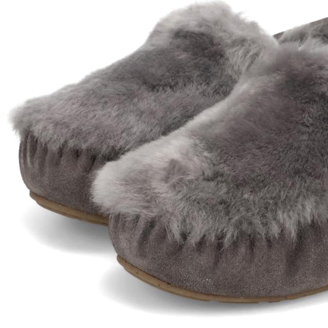 emu エミュー モカシン スリッポン レディース シープスキン CAIRNS REVERSE FUR ブラック グレー ブラウン 黒 W11705_5