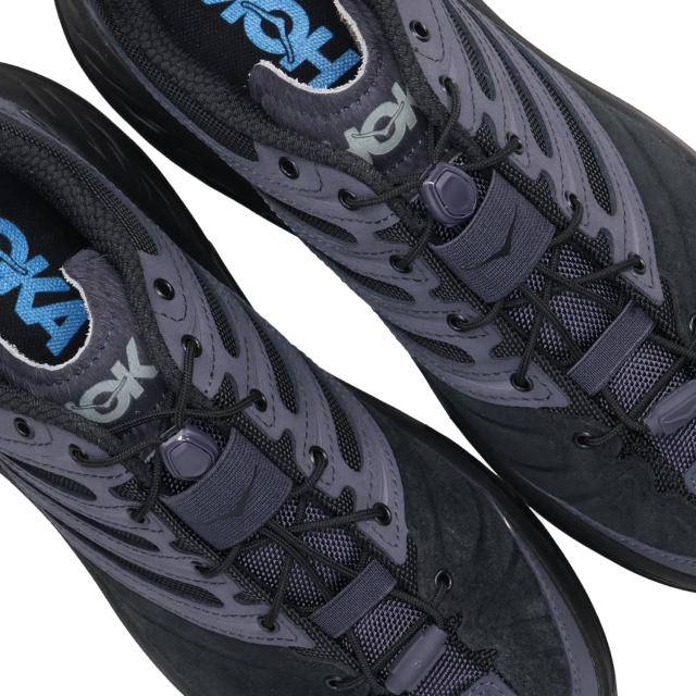 ホカオネオネ HOKA ONE ONE スニーカー エリートテレインシステム スティンソン エボ OG TP メンズ ブラック 黒 1166450-BBLC_6