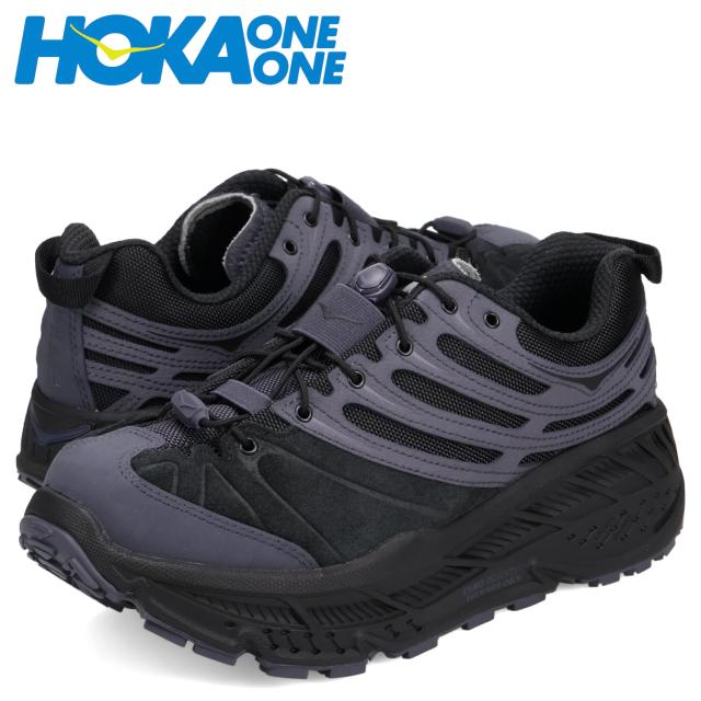 ホカオネオネ HOKA ONE ONE スニーカー エリートテレインシステム スティンソン エボ OG TP メンズ ブラック 黒 1166450-BBLC