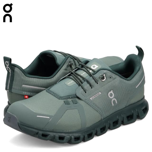 On オン スニーカー クラウド 6 ウォータープルーフ メンズ 防水 CLOUD 6 WATERPROOF グリーン 3MF10062841