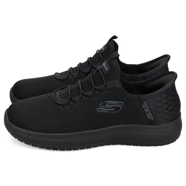 スケッチャーズ SKECHERS スニーカー サミッツ SR エンスリー レディース ワイド幅 防滑 感電防止 SUMMITS SR ENSLEE ブラック 108144W_3