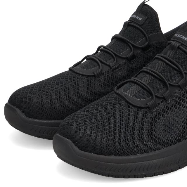 スケッチャーズ SKECHERS スニーカー サミッツ SR エンスリー レディース ワイド幅 防滑 感電防止 SUMMITS SR ENSLEE ブラック 108144W_4