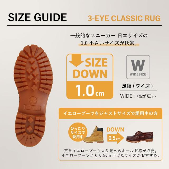 ティンバーランド Timberland デッキシューズ メンズ レディース HERITAGE 3 EYE CLASSIC LUG 50009