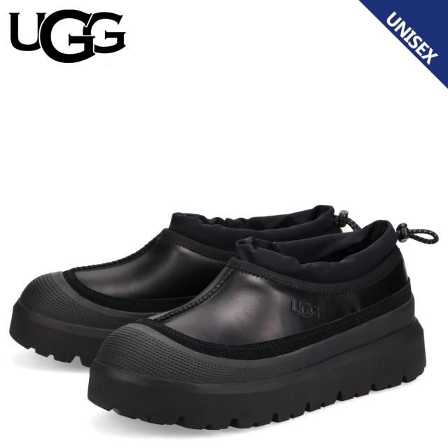 UGG アグ スリッポン ウィンターシューズ タスマン ウェザー ハイブリッド メンズ レディース 防水 防寒 耐水 ブラック 黒 1174251