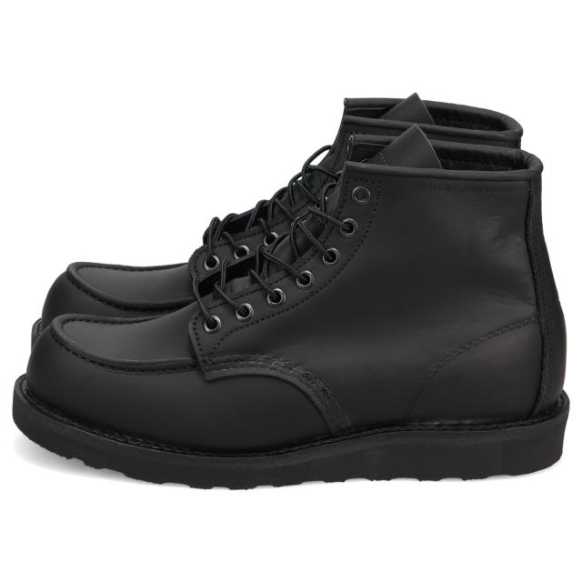 レッドウィング RED WING ブーツ 6インチ クラシック モック メンズ 本革 Dワイズ 6-INCH CLASSIC MOC ブラック 黒 8074_3