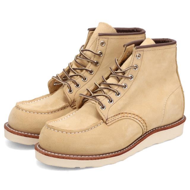 レッドウィング RED WING ブーツ 6インチ クラシック モック メンズ 本革 Dワイズ 6-INCH CLASSIC MOC ベージュ 8833_1