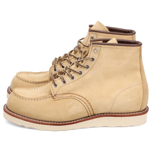 レッドウィング RED WING ブーツ 6インチ クラシック モック メンズ 本革 Dワイズ 6-INCH CLASSIC MOC ベージュ 8833_3