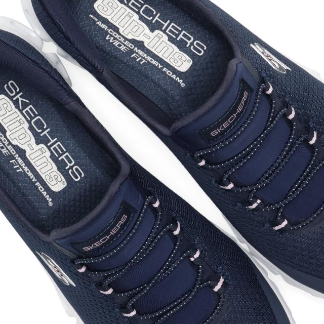 スケッチャーズ SKECHERS スリップインズ グライドステップ パースート ハンズフリー スニーカー レディース 軽量 ネイビー 104547W_6