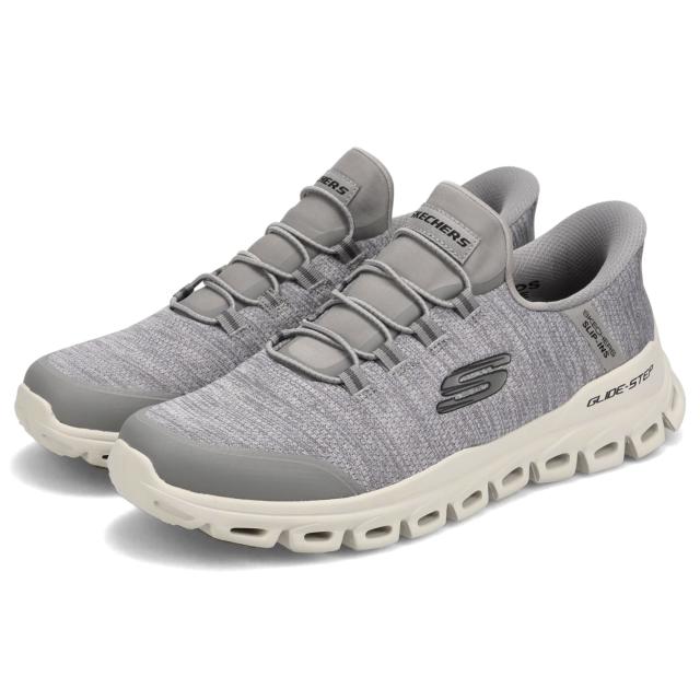 スケッチャーズ SKECHERS スリップインズ グライドステップ ゼフィール スニーカー メンズ 厚底 軽量 グレー 233011