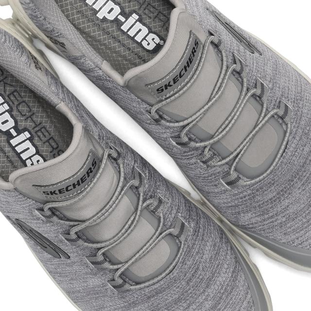 スケッチャーズ SKECHERS スリップインズ グライドステップ ゼフィール スニーカー メンズ 厚底 軽量 グレー 233011