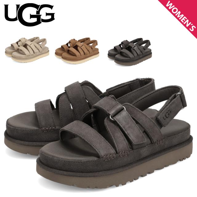 UGG アグ サンダル ゴールデンスター グリーム レディース 厚底 GOLDENSTAR GLEAM イエロー チェスナット ダーク グレー 1175122