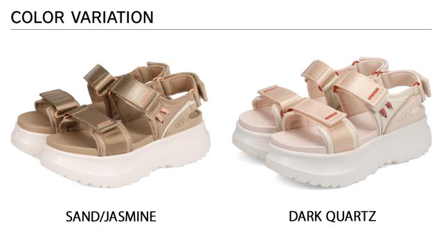 UGG アグ サンダル ストラップサンダル アストロメトロ レディース 厚底 ASTROMETRO STRAP ブラウン ピンク 1175297