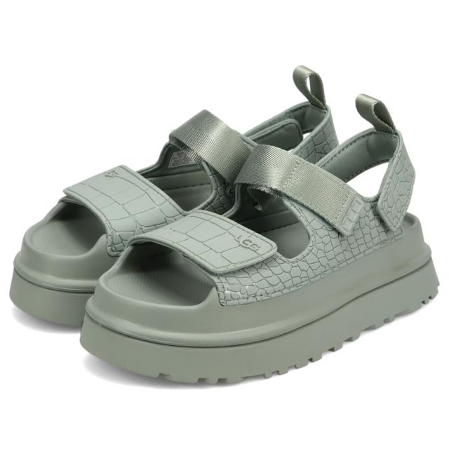 UGG アグ サンダル スポーツサンダル ゴールデングロウ エンボス レディース 厚底 軽量 GOLDENGLOW EMBOSSED グリーン ブラウン 1175311_2