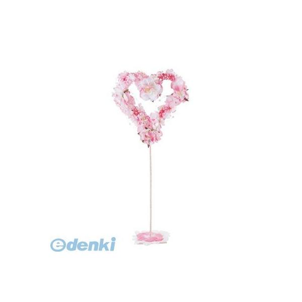 【造花・装飾】【数量限定につき、売切の際はご了承ください】FLGD1673直送 代引不可・他メーカー同梱不可 65cmフローラルパールハートスタンド