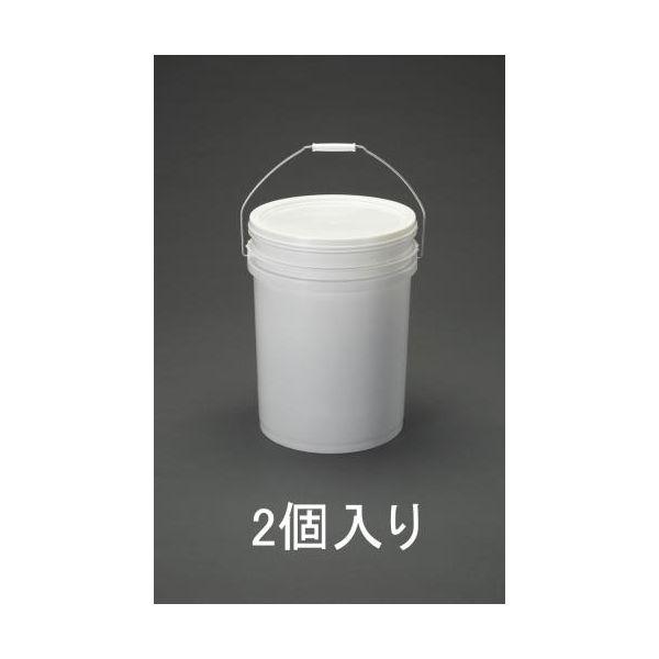エスコ EA109NF-20 EA109NF−20 20L ペイント用ポリ容器【フタ付／2個入 EA109NF20【キャンセル不可】
