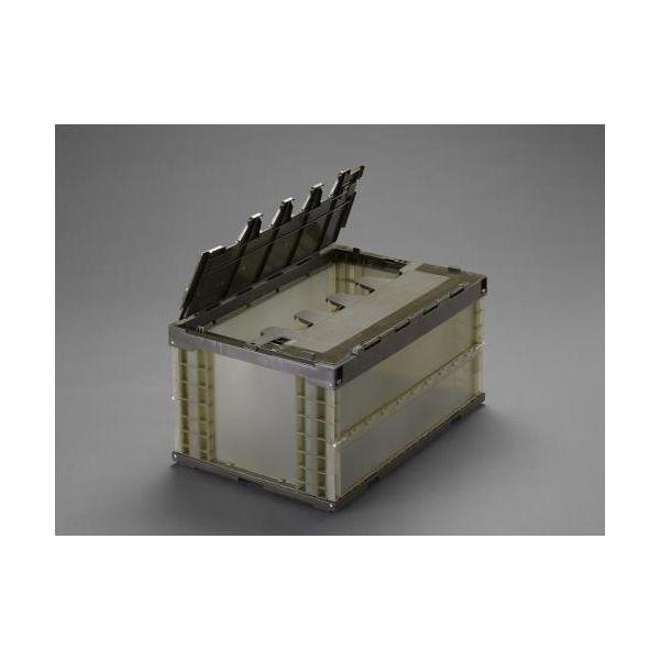 【個人宅配送不可】直送 代引不可 エスコ EA506AA-100E  EA506AA−100E 649x439x340mm／73．9L折畳コンテナ EA506AA100E【キャンセル不可】