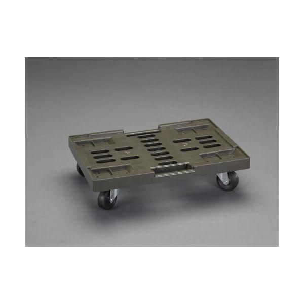 【個人宅配送不可】直送 代引不可 エスコ EA520AB-17 EA520AB−17 650x440mm／150kg ドーリー【OD色／75 EA520AB17【キャンセル不可】