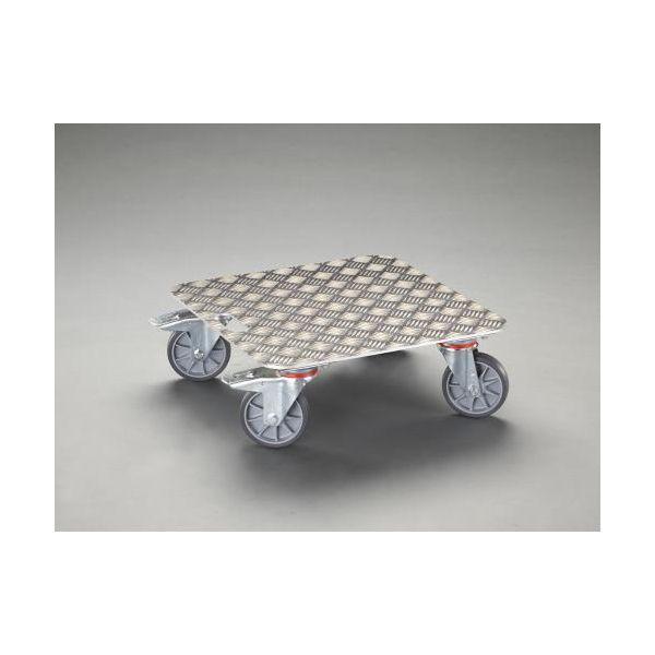 【個人宅配送不可】直送 代引不可 エスコ EA520AD-14  EA520AD−14 500x500mm／250kg ドーリー【ブレーキ付 EA520AD14【キャンセル不可】