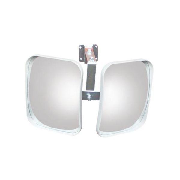 【個人宅配送不可】直送 代引不可 エスコ EA724ZS-22  EA724ZS−22 230x190mm ツインミラー【取付金具付】 EA724ZS22【キャンセル不可】