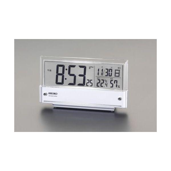 【個人宅配送不可】直送 代引不可 エスコ EA798CS-52B  EA798CS−52B 107x190x41mm 電波 置 時 計【 EA798CS52B【キャンセル不可】