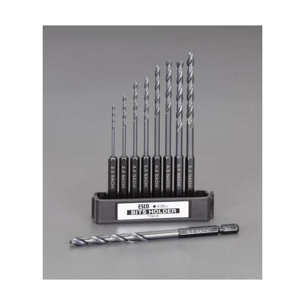 【個人宅配送不可】直送 代引不可 エスコ EA824NP-100  EA824NP−100 2．0−6．0mm 9本組六角軸ステンレス用 EA824NP100【キャンセル不可】