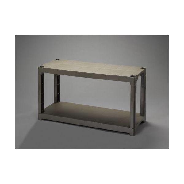 【個人宅配送不可】直送 代引不可 エスコ EA976AL-32  EA976AL−32 1200x450x 658mm／2段 ラック棚【OD EA976AL32【キャンセル不可】