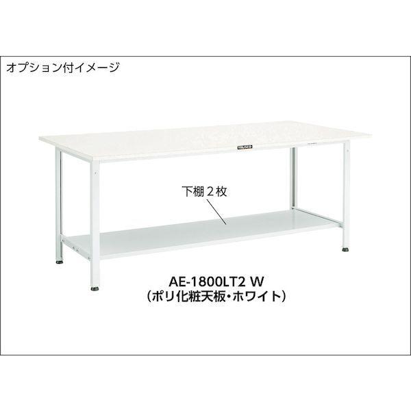 【個人宅配送不可】トラスコ TRUSCO AE-1260W 直送 代引不可 ＡＥ型作業台 １２００Ｘ６００ＸＨ７４０ ホワイト色 ホワイト_2