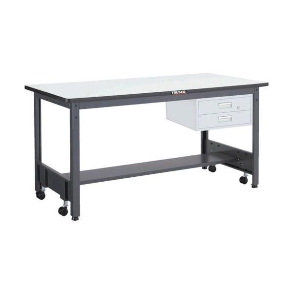 【個人宅配送不可】トラスコ TRUSCO CFWP-1890F2 直送 代引不可  ＣＦＷＰ型作業台 １８００Ｘ９００ＸＨ７４０ ２段引出付 ダークグレー色