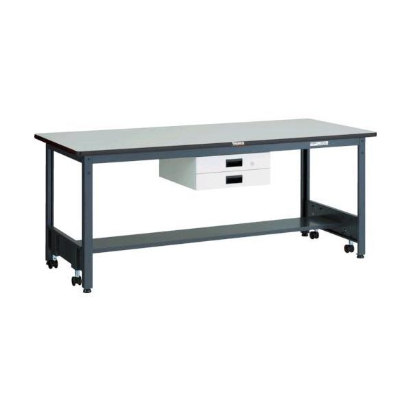 【個人宅配送不可】トラスコ TRUSCO CFWR-1890UDK2 直送 代引不可  ＣＦＷＲ型作業台 １８００Ｘ９００ＸＨ７４０ 薄型２段引出付 ダークグレー色