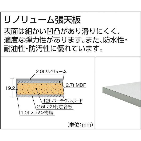 【個人宅配送不可】トラスコ TRUSCO HRAE-1800W 直送 代引不可 ＨＲＡＥ型立作業台 １８００Ｘ７５０ＸＨ９００ ホワイト色 ホワイト_2