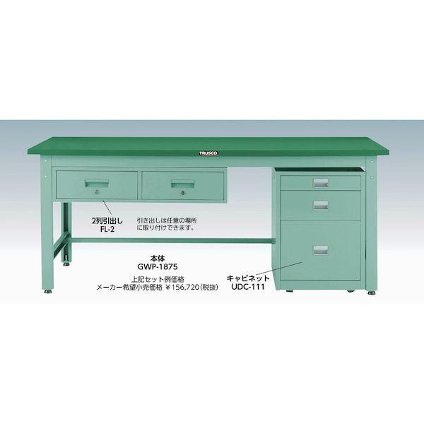 【個人宅配送不可】直送 代引不可 トラスコ TRUSCO GWR-1590YG ＧＷＲ型作業台 １５００Ｘ９００ＸＨ７４０ ヤンググリーン色 ヤンググリーン_1