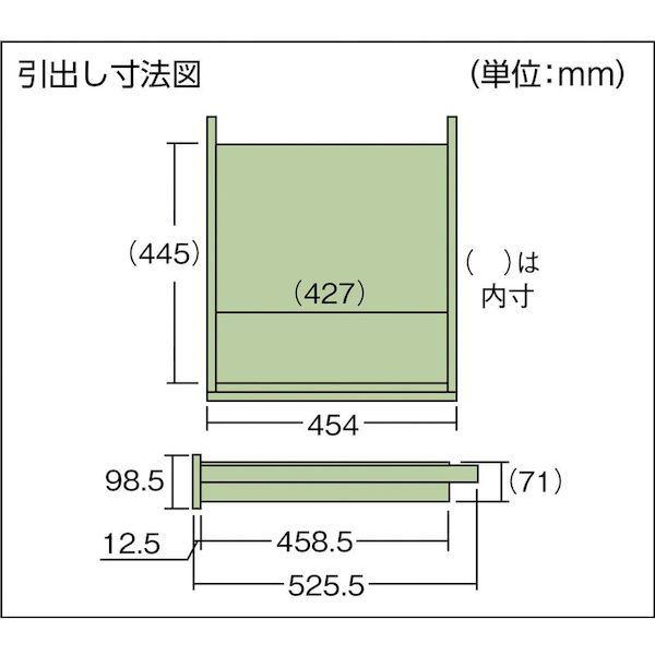 【個人宅配送不可】直送 代引不可 トラスコ TRUSCO HAEWR-1875F2 ＨＡＥＷＰ型立作業台　１８００Ｘ７５０ＸＨ８８５　２段引出付_5