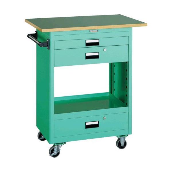 TRUSCO アルミ製作業用踏台 3段 高さ0.9m 天板寸法600×400 ステップ奥行250mm 天場二方手すり付き (TSF-36259-TL300) □TRUSCO アルミ製作業用踏台 3段 高さ0.9m 天板寸法