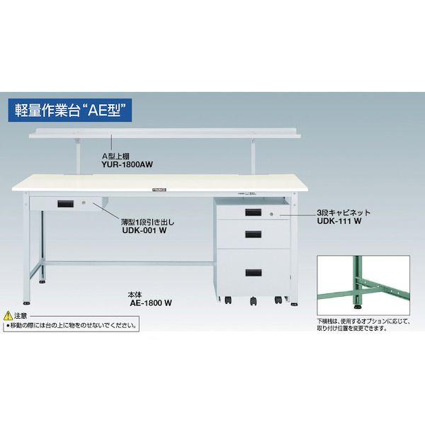 【個人宅配送不可】トラスコ TRUSCO RAE-0945YG 直送　代引不可・他メーカー同梱不可 ＲＡＥ型作業台 ９００Ｘ４５０ＸＨ７４０ ヤンググリーン色_5