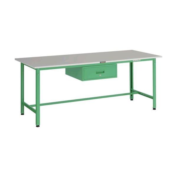 【個人宅配送不可】トラスコ TRUSCO RAE-1800F1YG 直送 代引不可 ＲＡＥ型作業台 １８００Ｘ７５０ＸＨ７４０ １段引出付 ヤンググリーン色