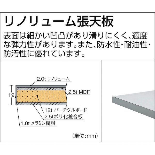 【個人宅配送不可】トラスコ TRUSCO RAEM-1260W 直送　代引不可・他メーカー同梱不可 ＲＡＥＭ型高さ調節作業台 １２００Ｘ６００ ホワイト色_2