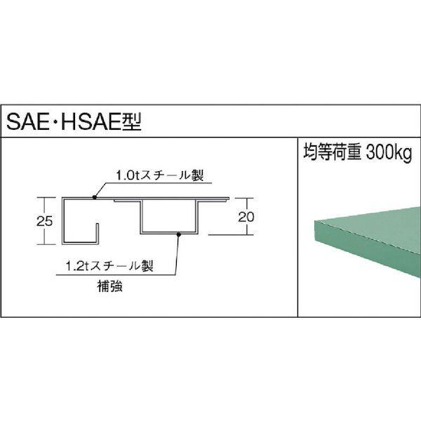 【個人宅配送不可】トラスコ TRUSCO SAE-1200UDC111 直送 代引不可 ＳＡＥ型作業台　１２００Ｘ７５０ＸＨ７４０　３段キャビネット付_2