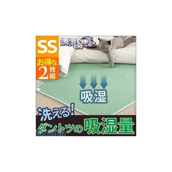 【個数：1個】71200009 直送 代引不可・他メーカー同梱不可 湿度調整マット 〔調湿くん〕 セミシングル 80×180cm 2枚セット