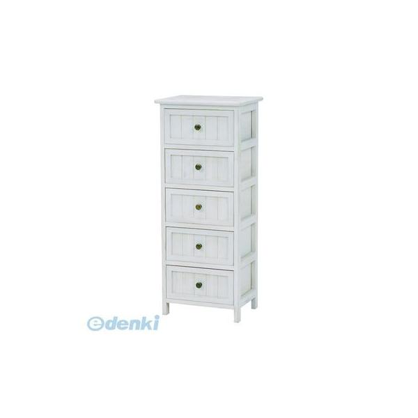 アンティーク風 5段チェスト シャビーシック ホワイト アンティーク風 5段チェスト シャビーシック ホワイト アンティーク風